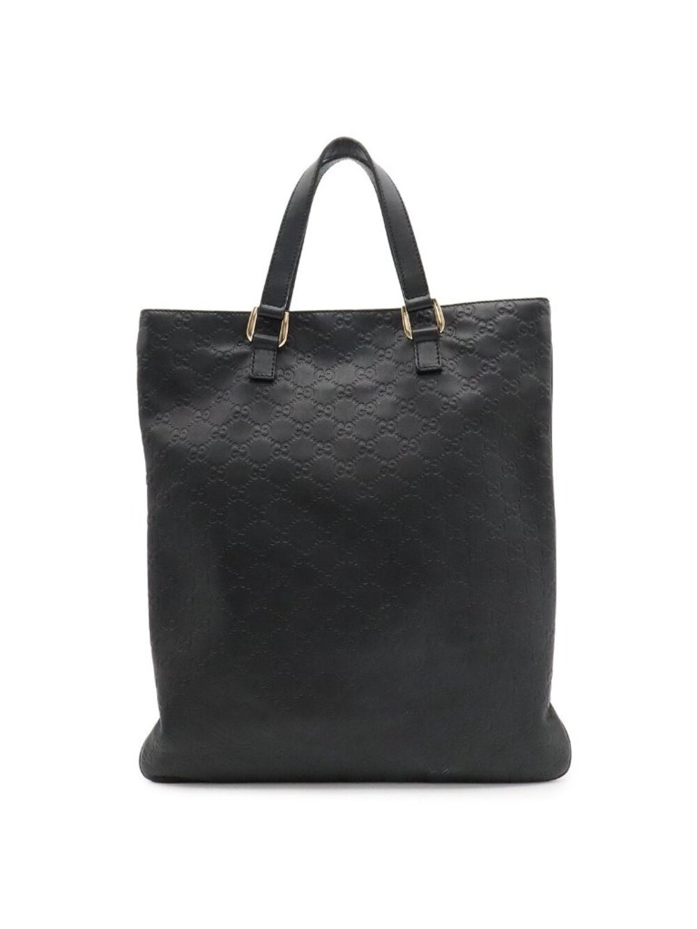 Gucci Guccissima Shoulder Bag Tote Leather Black